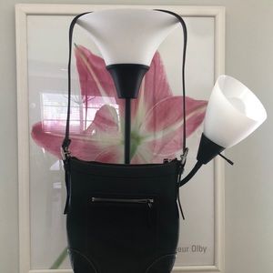 Coach Pebbled Soft Leather Duffle Bag Black F 12319